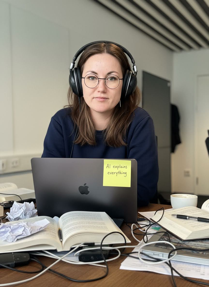 AI Maria ved computeren